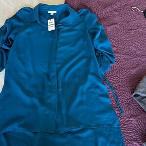 Bar III Blue Blouse